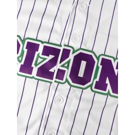Men's Baseball Jersey Classic #51 White Stitched Design V-Neck Short Sleeve Breathable Shirt - Loose Fit for Training, Games, Casual & Outdoor Activities - Machine Washable