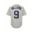 Men'S #9 Vintage Grey Baseball Jersey Stitched Baseball Jersey S-3XL