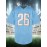 Men'S American Football Sweatshirt, # 26 Blue Breathable V-neck Embroidered Polyester Sportswear, Suitable For Street, Team Sports, Beach, Loose Knitted Fabric, S-3XL