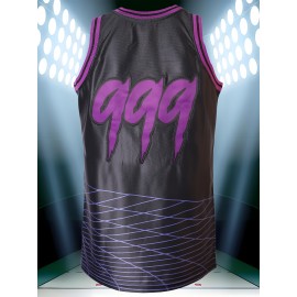 Men'S Basketball Shirt # 999 Black Basketball Sports Shirt For Spring, Summer, And Autumn, Size S-XXXL