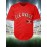 Men's Red Embroidered Polyester Baseball Shirt #38DD, Loose Knit Fabric, Breathable V-Neck Sports Top for Spring, Summer, and Autumn - Sizes S-XXXL