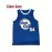 Men's Baseball Shirt 54 Blue Embroidered Polyester Baseball Shirt Loose Knit Fabric Suitable for Wearing In Spring, Summer, And Autumn