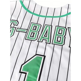 Men'S #1 Baseball Jersey Classic Vintage All Stitched Retro Movie S-XXXL