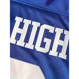 Men'S Embroidered Sports Jersey # 33 Blue American Football Quality Casual Fashion Rugby Sweatshirt Size Sweatshirt S-XXXL