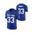 Men'S Embroidered Sports Jersey # 33 Blue American Football Quality Casual Fashion Rugby Sweatshirt Size Sweatshirt S-XXXL