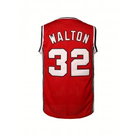 Men's #32 Red Basketball Jeresys Stitched Name And Number S-3XL 1976 Vintage Swingman Jersey