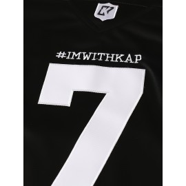 Men'S American Football Sweatshirt # 7 Black Sweatshirt Suitable For Street Team Sports Dating Beach Spring/Summer Autumn Wear S-XXXL