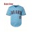 Men'S # 11 Blue Baseball Shirt Breathable Embroidered Polyester Fiber V-Neck And Button Closure Loose Fit Suitable For Team Sports, Leisure, Outing And Training Sizes S-3XL