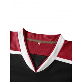 Men'S Ice Hockey Sweatshirt # 00 Black Breathable V-neck Embroidered Polyester Sweatshirt