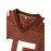Men's #15 Brown American Football Jersey - V-Neck,, Polyester, Ideal for Training & Team Sports, Sizes S-XXXL, Team Jersey|Vneck Sports Top| Detailing