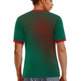 Professional Sports Fabric Women's Creative Pattern Print North America Home Soccer Jersey T-shirt, As Gifts For Sports Fans