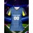 [Quickdry] Customizable Women's V-Neck Soccer Jersey - Personalized Name & Number, Breathable Polyester, Quick-Dry Sports Top for Team Training & Casual Wear
