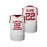 Men's Vintage High School Basketball Jersey #22 - White Sleeveless Moisture-Wicking Breathable Loose Fit Dowling Catholic Design for Sports, Casual & Parties, Casual Wear | Retro Sports Style | Sleeveless Design