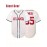 Men's Baseball Jersey # 55 White Baseball Jersey Suitable for Training, Beach Games, Vacations, Casual Wear, Breathable V-neck Embroidered Polyester Loose Micro Elastic Fabric Size S-3XL